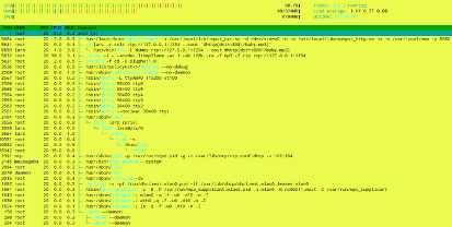 Auslastung mittels htop auf dem PI